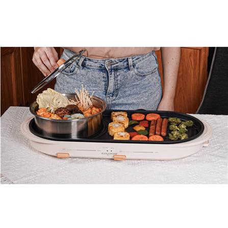 HANABISHI GRILL PLATE HA3919SB 1800W WITH POT 3L