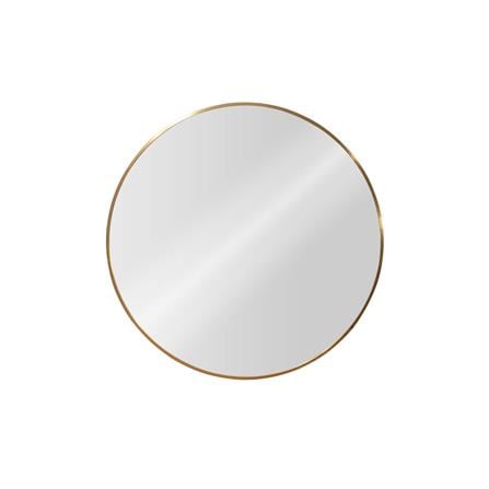 GLOREX LIGHTWEIGHT ALUMINIUM FRAME MIRROR ROUND 50CM GOLD