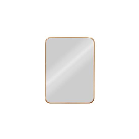 GLOREX LIGHTWEIGHT ALUMINIUM FRAME MIRROR 45X60CM GOLD
