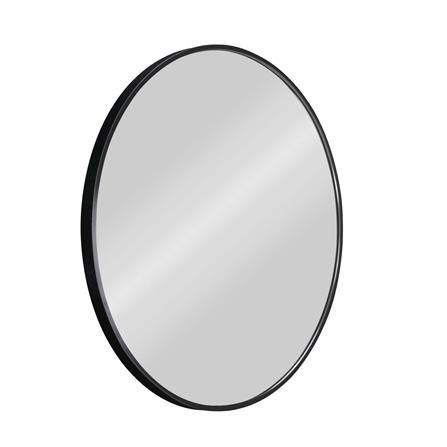 GLOREX LIGHTWEIGHT ALUMINIUM FRAME MIRROR ROUND 60CM  BLACK
