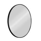 GLOREX LIGHTWEIGHT ALUMINIUM FRAME MIRROR ROUND 70CM BLACK