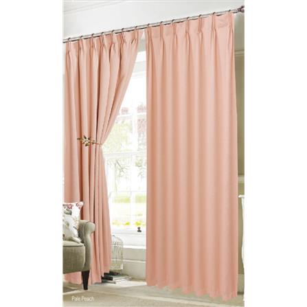 RED DANIELLE CURTAIN FRENCH PLEAT URBAN C23 80960 10X PALE PEACH