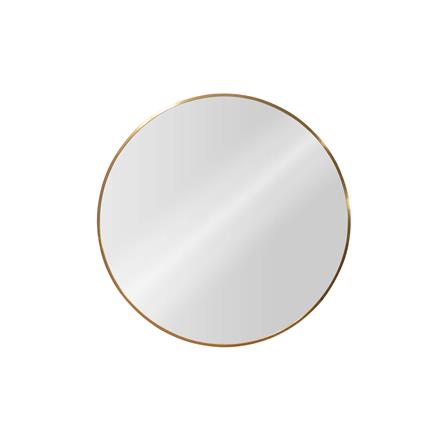 GLOREX LIGHTWEIGHT ALUMINIUM FRAME MIRROR ROUND 60CM GOLD