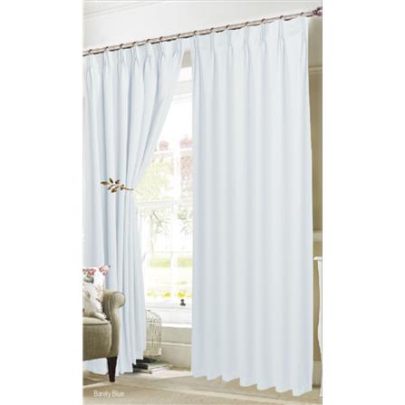 RED DANIELLE CURTAIN FRENCH PLEAT URBAN C23 80961 2P BARELY BLUE