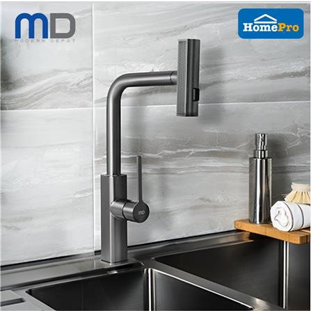 MD SINK FAUCET WITH PULL OUT AND ADJUSTABLE HEAD TF-M01-MG