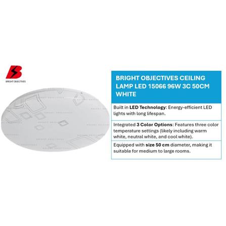 BRIGHT OBJECTIVES CEILING LAMP LED 15066 96W 3C 50CM WHITE