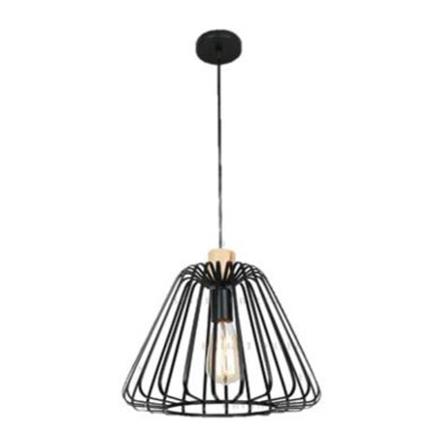 BRIGHT OBJECTIVES PENDANT LAMP 12331 33CM BLACK + LIGHT BROWN