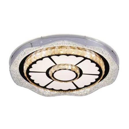 BRIGHT OBJECTIVES CEILING LAMP LED 16150 96W 3C 50CM SILVER CHROME WHITE