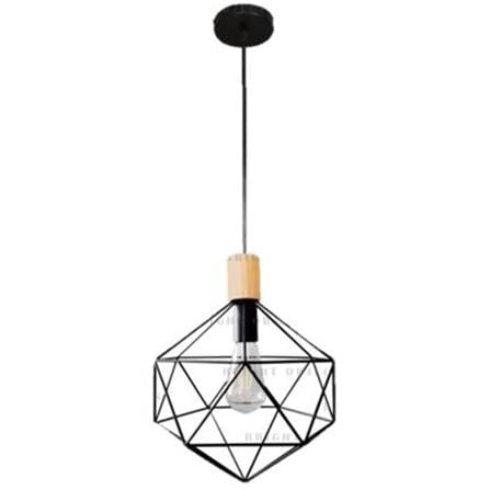 BRIGHT OBJECTIVES PENDANT LAMP 12334 28CM BLACK + LIGHT BROWN