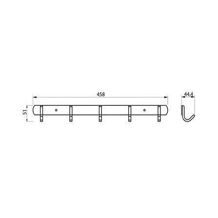 MD 5 HOOK AHF-J5-MG ALUMINIUM METAL GUN