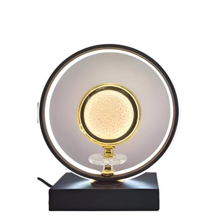 BRIGHT OBJECTIVES TABLE LAMP MT-16261 BK 30CM BLACK+GOLD