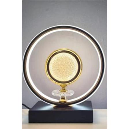 BRIGHT OBJECTIVES TABLE LAMP MT-16261 BK 30CM BLACK+GOLD