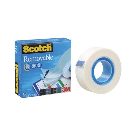 SCOTCH REMOVABLE TAPE 19MMX32.9M 811