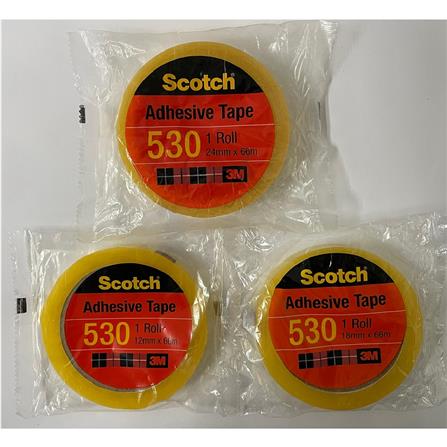 SCOTCH ADHESIVE TAPE 530 18MMX66M 3" CORE