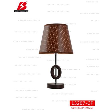 BRIGHT OBJECTIVES TABLE LAMP MT-15207 CF 27CM BLACK+DARK BROWN