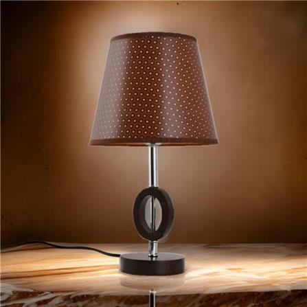 BRIGHT OBJECTIVES TABLE LAMP MT-15207 CF 27CM BLACK+DARK BROWN