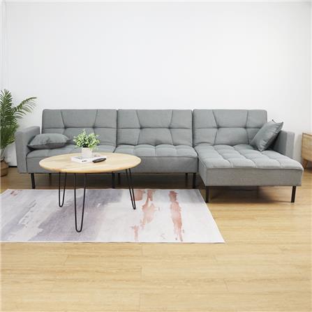 L-SHAPED SOFA BED FENLAND GREY
