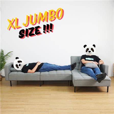 L-SHAPED SOFA BED FENLAND GREY