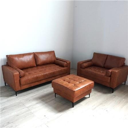 STOOL VELOZ SYNTHETIC FABRIC BROWN