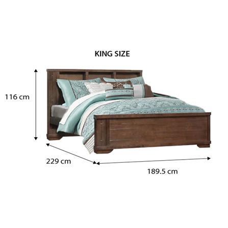 SNOOZELAND HEYWOOD BEDFRAME KING SIZE