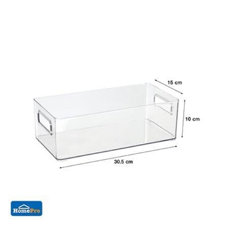 CLOTHING STORAGE BOX PLIM KLEAR 15X30.5X10CM CLEAR