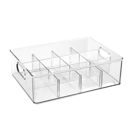 CLOTHING STORAGE BOX PLIM KLEAR 12-COMPARTMENT 23.7X31.6X9.7CM CLEAR