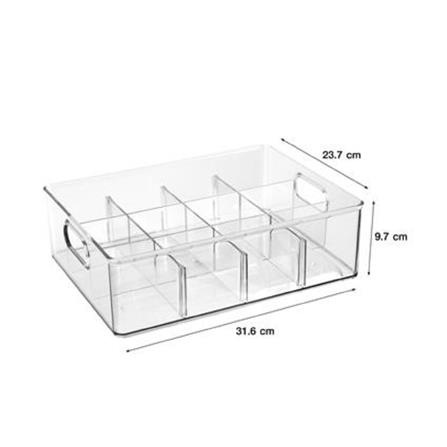 CLOTHING STORAGE BOX PLIM KLEAR 12-COMPARTMENT 23.7X31.6X9.7CM CLEAR