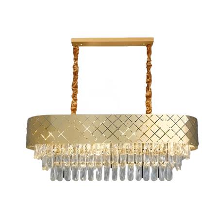 BRIGHT OBJECTIVES CHANDELIER CRYSTAL LIGHT 15701/1000X350 100CM GOLD