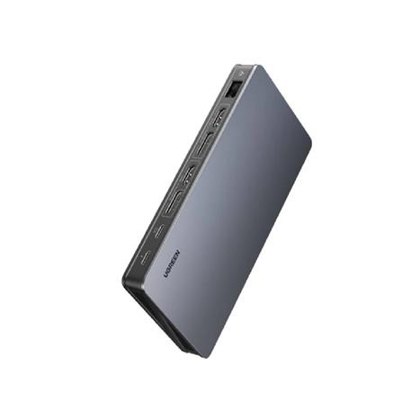 UGREEN USB-C TO 2*USB-A 3.1+USB-C 3.1+2*HDMI+2*DP+RJ45 GIGABIT+PD(100W) 4K@60HZ