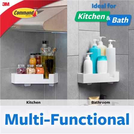 COMMAND CORNER SHELF 17715 WHITE