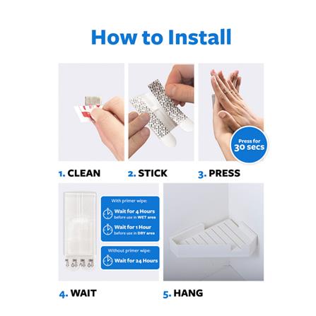 COMMAND CORNER SHELF 17715 WHITE