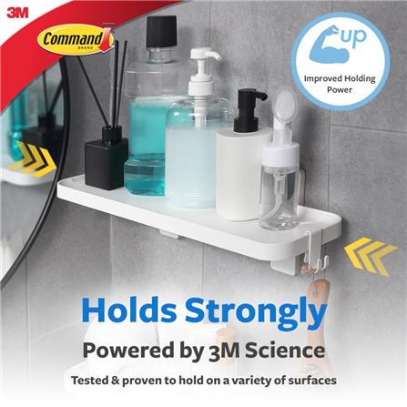 COMMAND PLATE SHELF 17729 WHITE