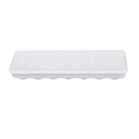 ROUND ICE CUBE TRAY WITH 14 COMPARTMENTS WHITE