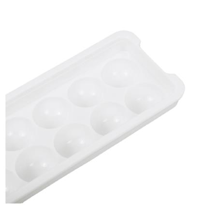ROUND ICE CUBE TRAY WITH 14 COMPARTMENTS WHITE