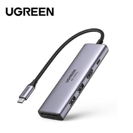 UGREEN HIGH END DOCKING USB-C 3.1 TO 2*USB-A 3.0+HDMI 4K@60HZ+SD/TF+PD CONVERTER ALUMINUM CASE