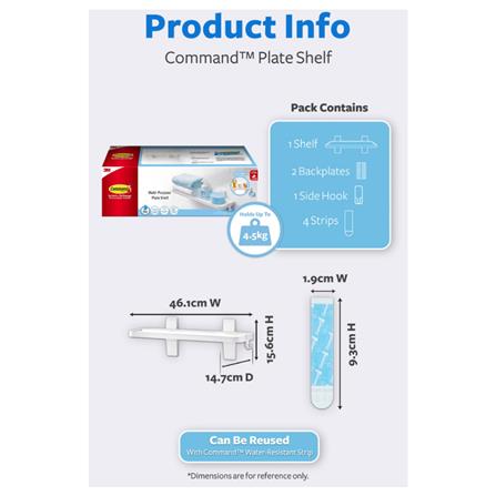 COMMAND HOOK 17731 WHITE