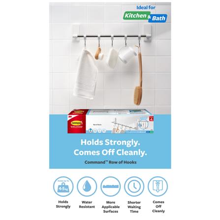 COMMAND HOOK 17731 WHITE