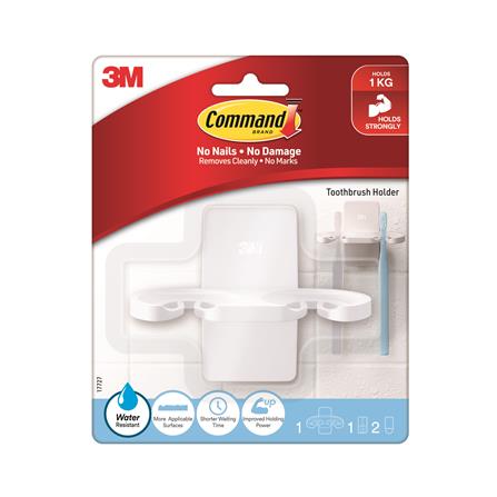 COMMAND TOOTHBRUSH HOLDER 17727 WHITE