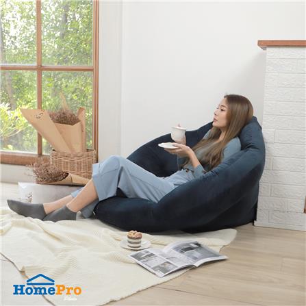 HLS CHAIRPAD FLOWER 34X43" BLUE