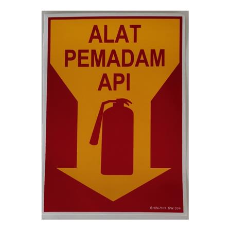 SHIN YIH SIGNAGE 7"X10" SW304 ALAT PEMADAM API