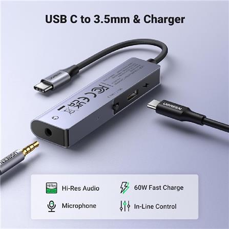 UGREEN USB-C TO 3.5MM AUDIO ADAPTER WITH PD
