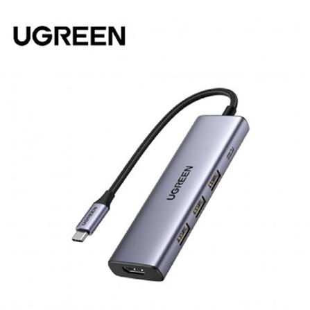 UGREEN USB-C 3.2 TO HDMI 4K@60HZ+3*USB-A+PD100W