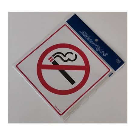 SHIN YIH SIGNAGE 8"X8" SW201 DILARANG MEROKOK/NO SMOKING