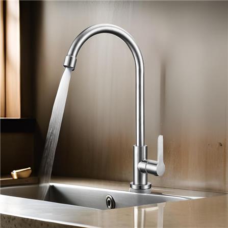 LIVINOX SINK FAUCET PILLAR LST-MA111-UC MATT STAINLESS STEEL