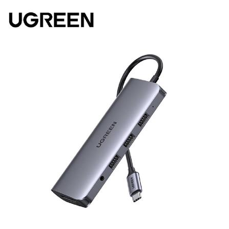 UGREEN USB-A 3.0 TO 3*USB-A 3.0 HUB+GIGABIT+MICRO USB POWER SUPPLY (GRAY)