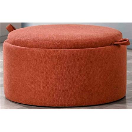 OTTOMAN ROUND STORAGESNL90 BEIGE