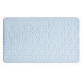 MOYA DECORATIVE MAT SYNTHETIC RUBBER HDR0001-FLOWER LIGHT BLUE