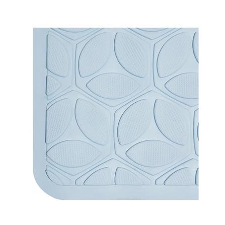 MOYA DECORATIVE MAT SYNTHETIC RUBBER HDR0001-FLOWER LIGHT BLUE