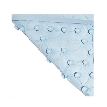 MOYA DECORATIVE MAT SYNTHETIC RUBBER HDR0001-FLOWER LIGHT BLUE