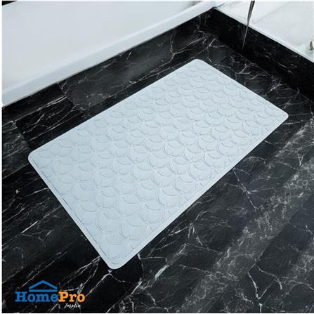 MOYA DECORATIVE MAT SYNTHETIC RUBBER HDR0001-FLOWER LIGHT BLUE